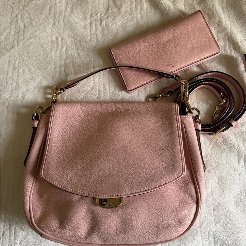 Kate Spade Soft Pink Shoulder Bag and Wallet